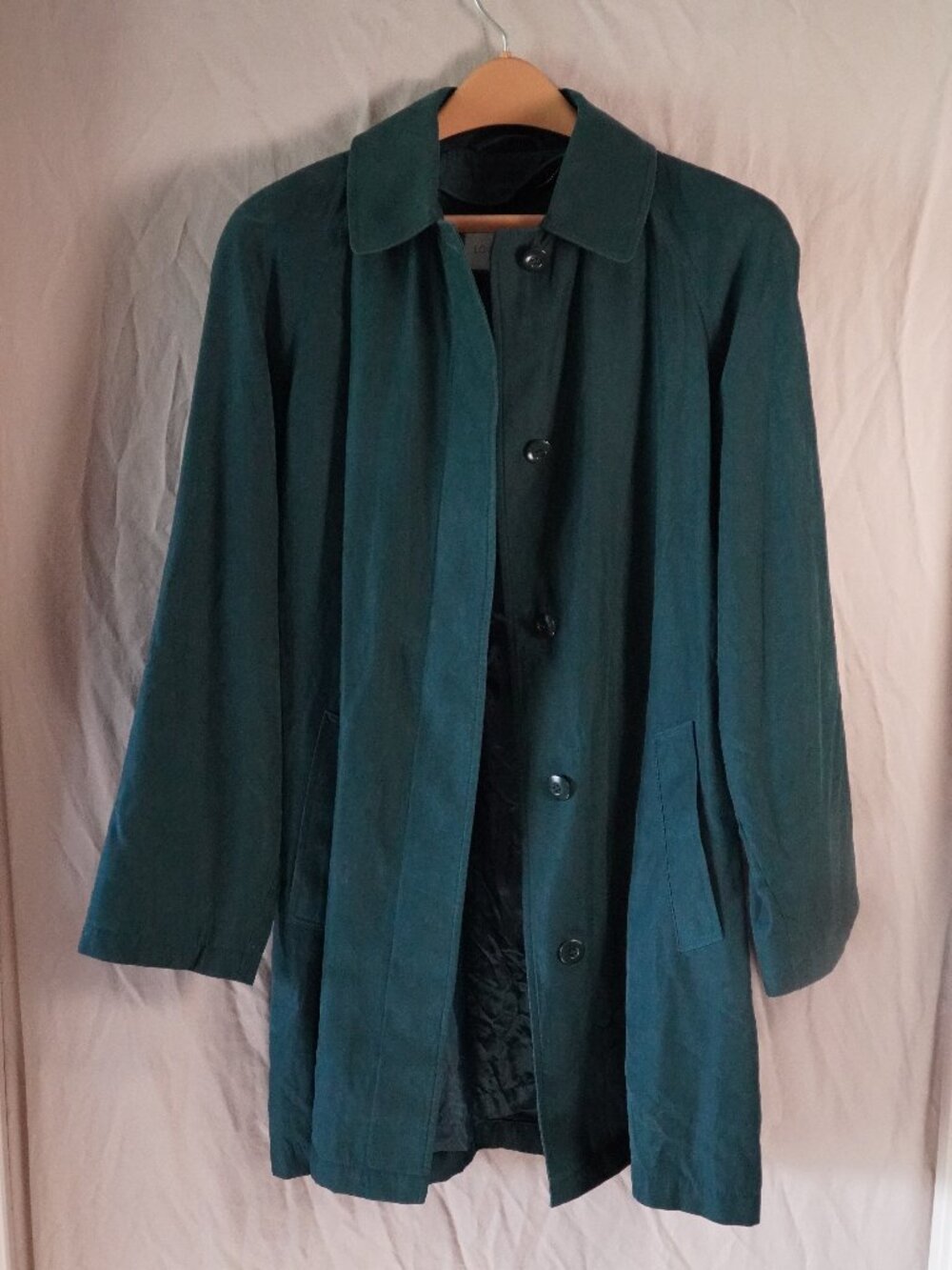 London Fog teal jacket